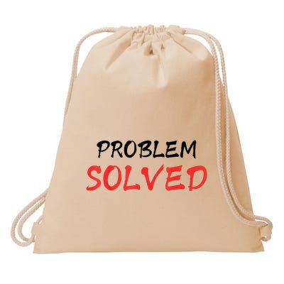 Bloody Problem Solved Halloween Scary Horror Print Effect Drawstring Bag