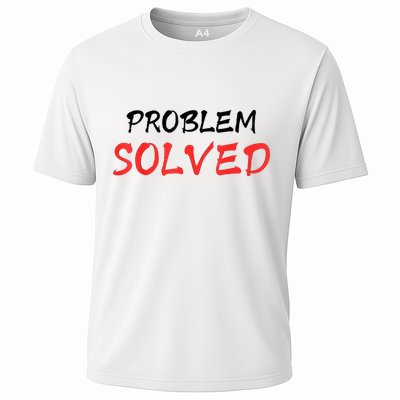 Bloody Problem Solved Halloween Scary Horror Print Effect Cooling Performance Crew T-Shirt