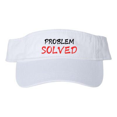 Bloody Problem Solved Halloween Scary Horror Print Effect Valucap Bio-Washed Visor