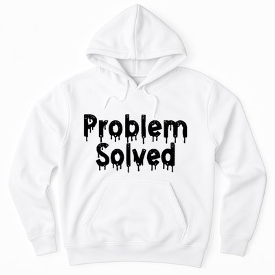 Bloody Problem Solved Halloween Scary Horror Print Effect Hoodie