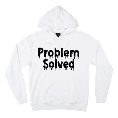 Bloody Problem Solved Halloween Scary Horror Print Effect Hoodie