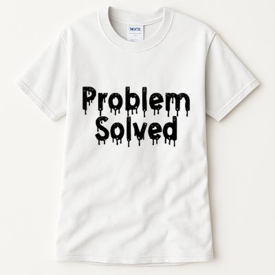 Bloody Problem Solved Halloween Scary Horror Print Effect Tall T-Shirt