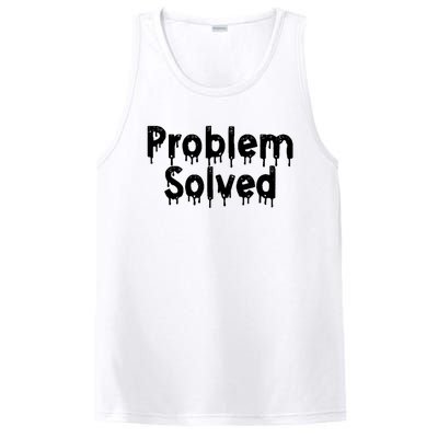 Bloody Problem Solved Halloween Scary Horror Print Effect PosiCharge Competitor Tank