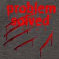 Bloody Problem Solved Halloween Scary Horror Print Effect Vector Backpack