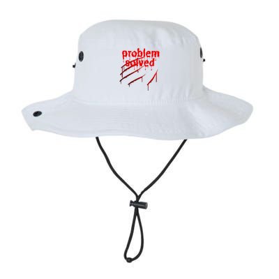 Bloody Problem Solved Halloween Scary Horror Print Effect Legacy Cool Fit Booney Bucket Hat