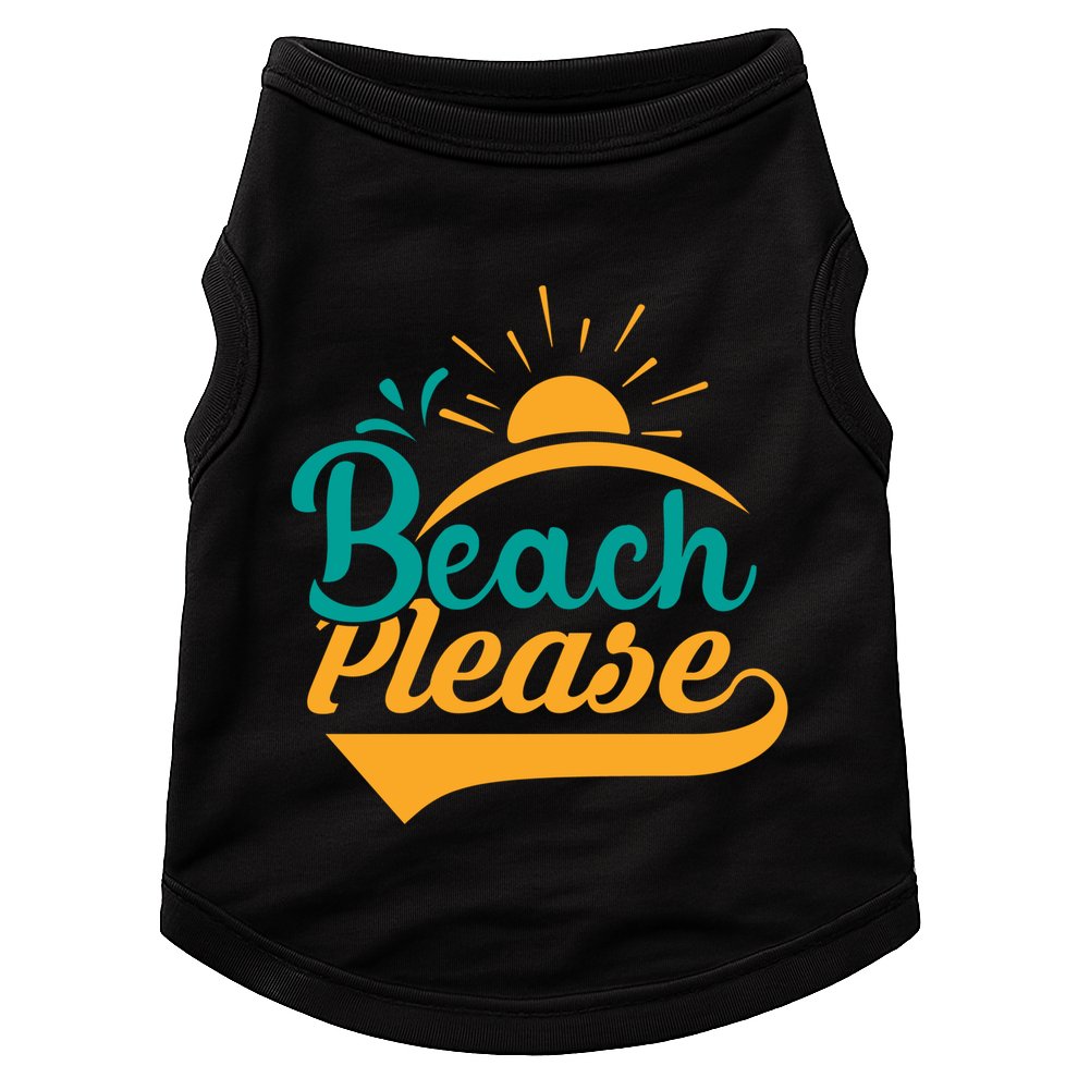 Beach Please Summer Sun Gift Doggie Tank