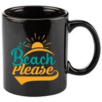 Beach Please Summer Sun Gift 11oz C Handle Ceramic Mug