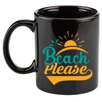 Beach Please Summer Sun Gift 11oz C Handle Ceramic Mug
