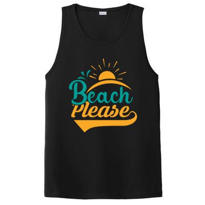 Beach Please Summer Sun Gift PosiCharge Competitor Tank