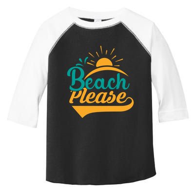 Beach Please Summer Sun Gift Toddler Fine Jersey T-Shirt