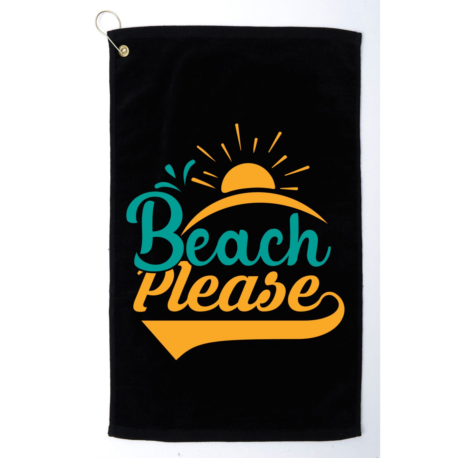 Beach Please Summer Sun Gift Golf Towel