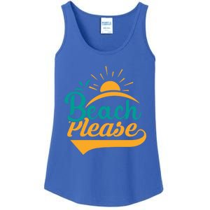 Beach Please Summer Sun Gift Ladies Essential Tank