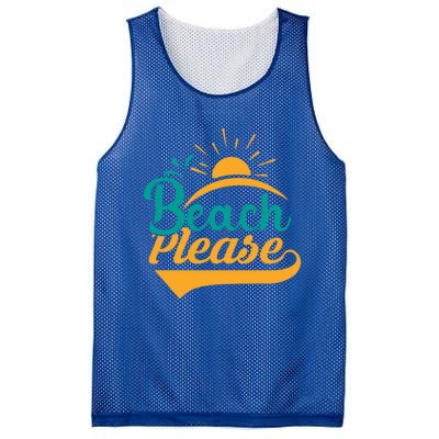 Beach Please Summer Sun Gift Mesh Reversible Basketball Jersey Tank