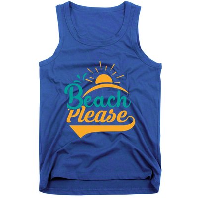 Beach Please Summer Sun Gift Tank Top