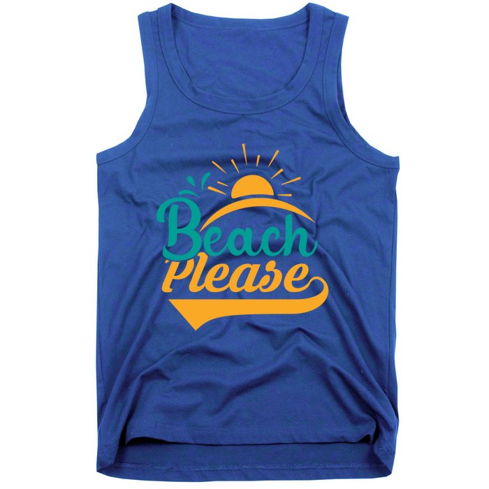 Beach Please Summer Sun Gift Tank Top