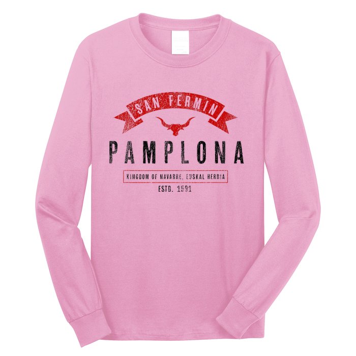 Basque Pamplona San Fermin Long Sleeve Shirt