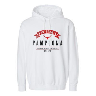 Basque Pamplona San Fermin Garment-Dyed Fleece Hoodie