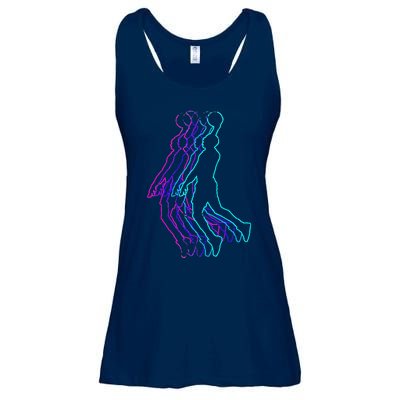 Basketball Player Slam Dunk Ladies Essential Flowy Tank