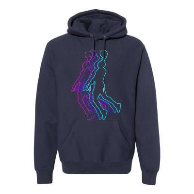 Basketball Player Slam Dunk Premium Hoodie