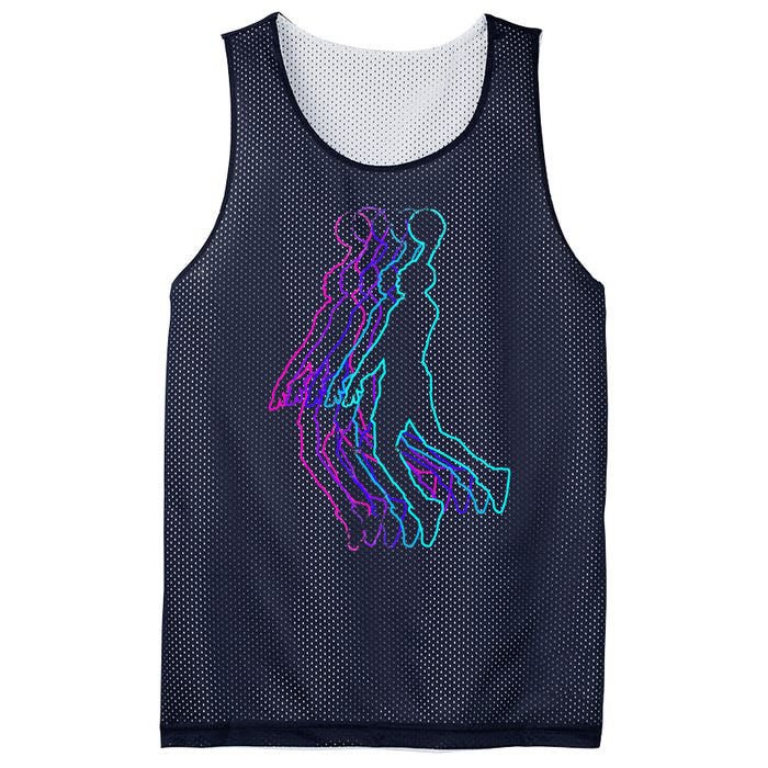 Basketball Player Slam Dunk Mesh Reversible Basketball Jersey Tank