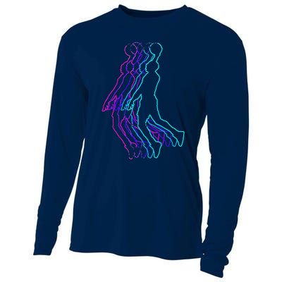 Basketball Player Slam Dunk Cooling Performance Long Sleeve Crew