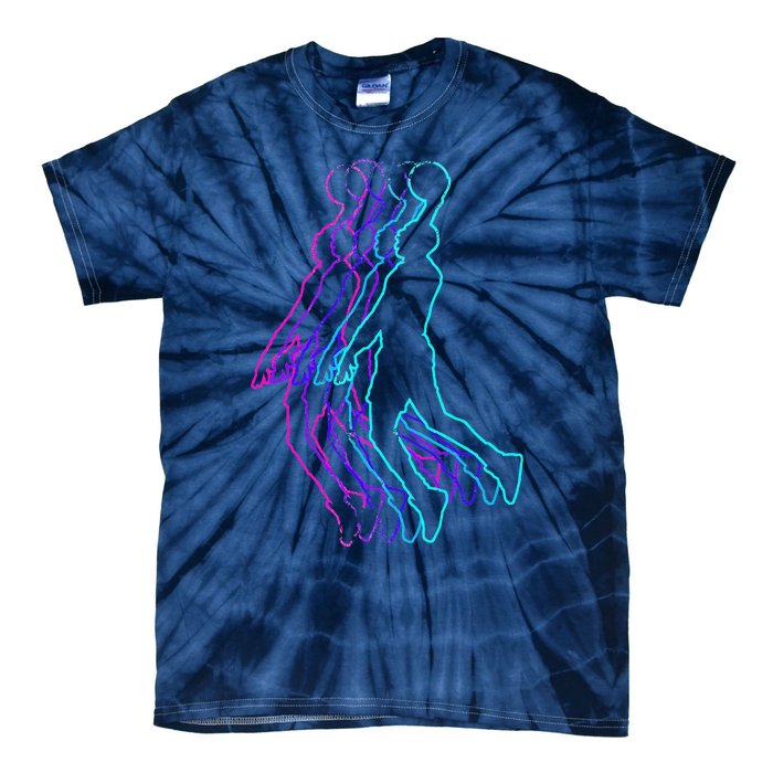 Basketball Player Slam Dunk Tie-Dye T-Shirt