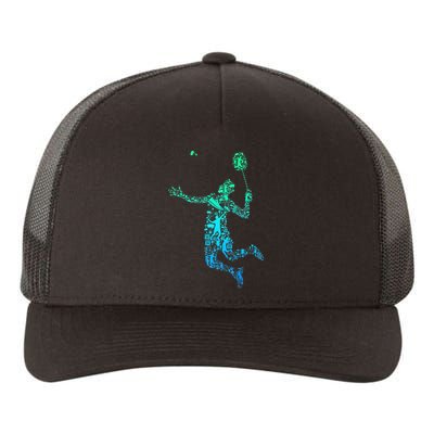 Badminton Player Shuttlecock Men Yupoong Adult 5-Panel Trucker Hat