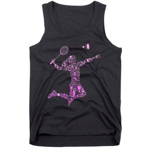 Badminton Player Shuttlecock Women Tank Top