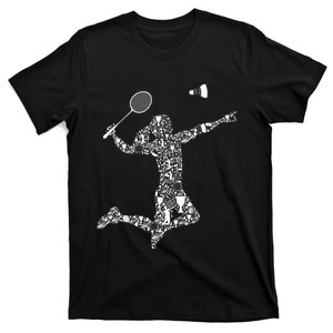 Badminton Player Shuttlecock Women T-Shirt