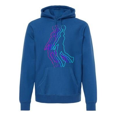 Basketball Player Slam Dunk Premium Hoodie