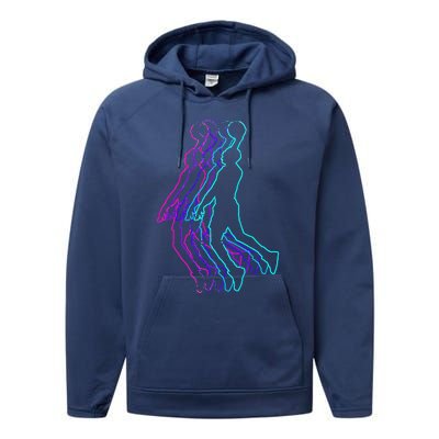 Basketball Player Slam Dunk Performance Fleece Hoodie