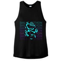 Ball Python Snake Retro Ball Python Ladies PosiCharge Tri-Blend Wicking Tank