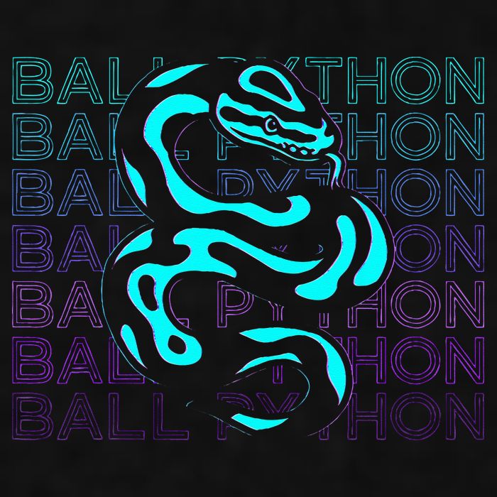 Ball Python Snake Retro Ball Python Ladies PosiCharge Tri-Blend Wicking Tank