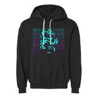 Ball Python Snake Retro Ball Python Garment-Dyed Fleece Hoodie