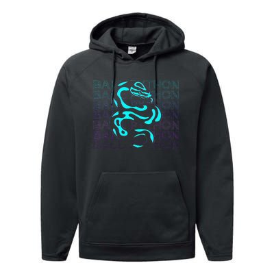 Ball Python Snake Retro Ball Python Performance Fleece Hoodie