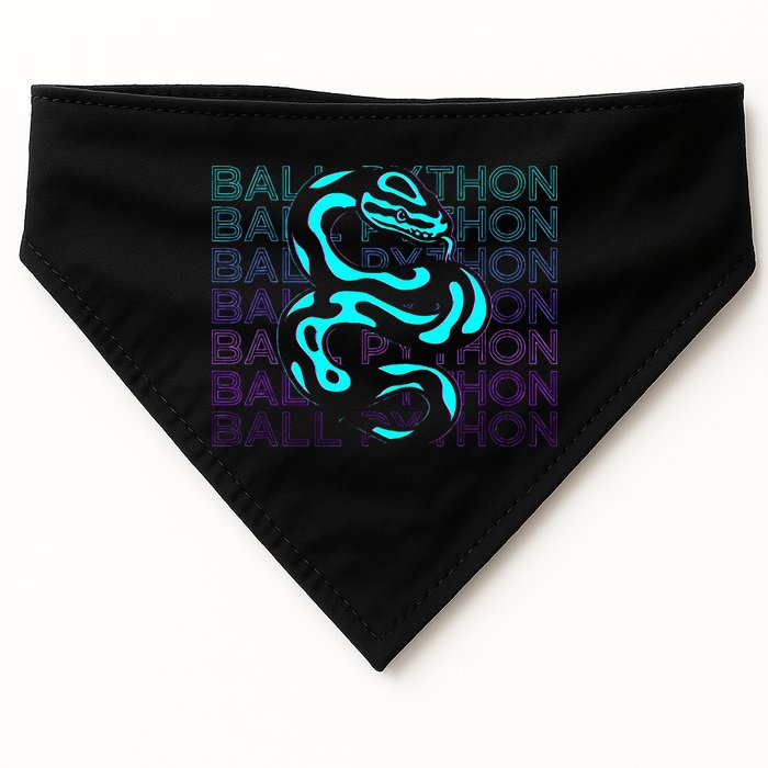 Ball Python Snake Retro Ball Python USA-Made Doggie Bandana