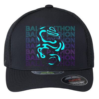 Ball Python Snake Retro Ball Python Flexfit Unipanel Trucker Cap