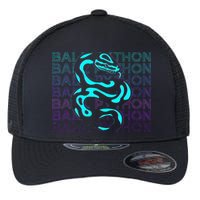 Ball Python Snake Retro Ball Python Flexfit Unipanel Trucker Cap