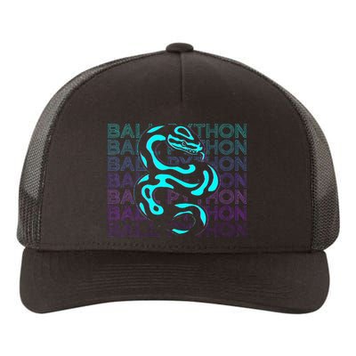 Ball Python Snake Retro Ball Python Yupoong Adult 5-Panel Trucker Hat