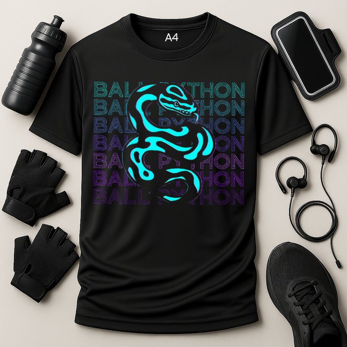 Ball Python Snake Retro Ball Python Performance Shirt