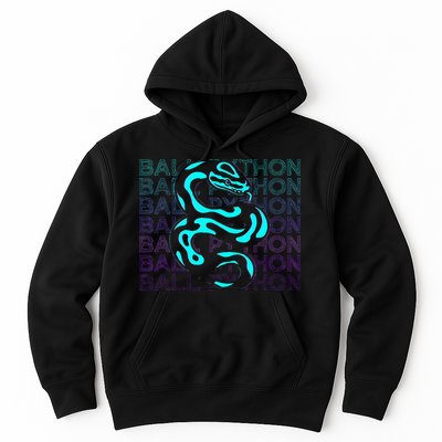 Ball Python Snake Retro Ball Python Hoodie