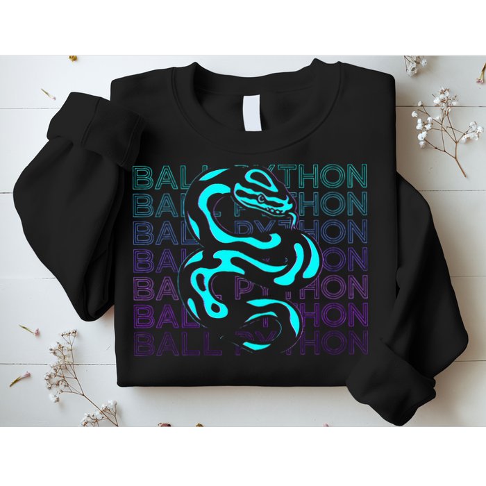 Ball Python Snake Retro Ball Python Sweatshirt