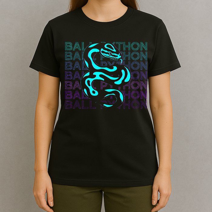 Ball Python Snake Retro Ball Python T-Shirt