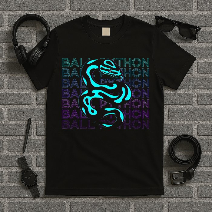 Ball Python Snake Retro Ball Python T-Shirt