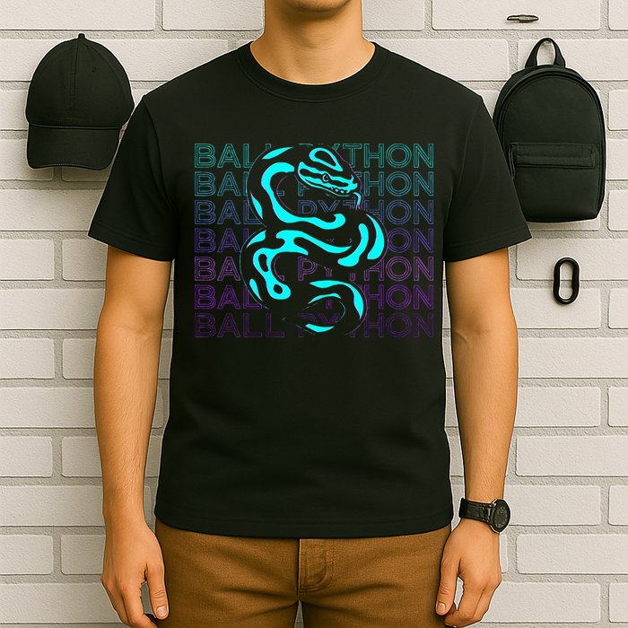 Ball Python Snake Retro Ball Python T-Shirt