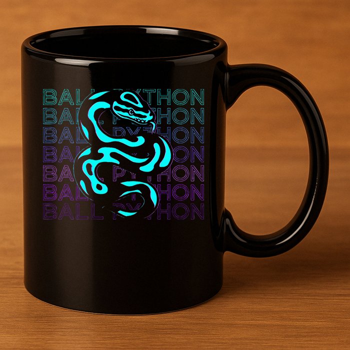 Ball Python Snake Retro Ball Python 11oz C Handle Ceramic Mug