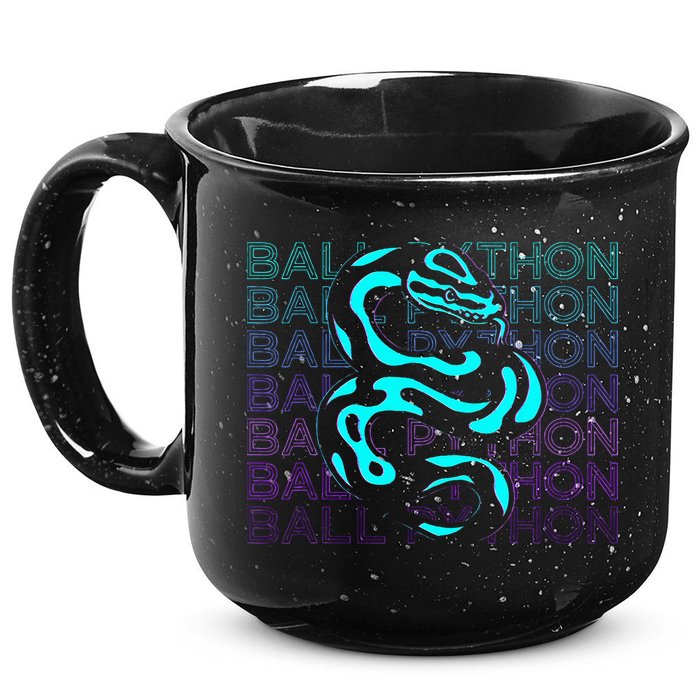 Ball Python Snake Retro Ball Python 15oz Campfire Ceramic Mug