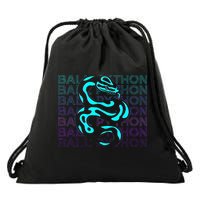 Ball Python Snake Retro Ball Python Drawstring Bag