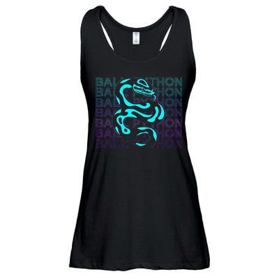 Ball Python Snake Retro Ball Python Ladies Essential Flowy Tank