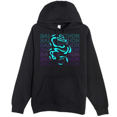 Ball Python Snake Retro Ball Python Premium Pullover Hoodie